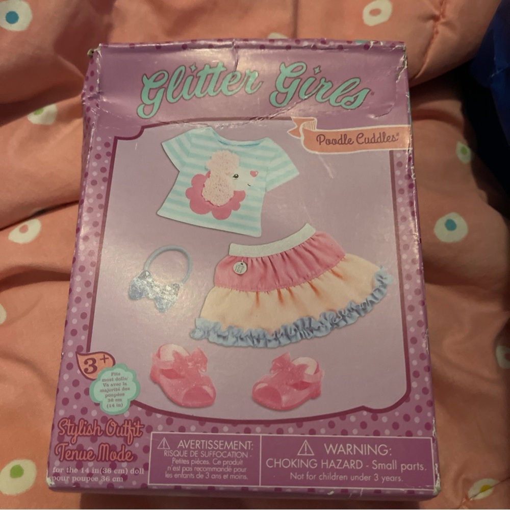 Glitter Girl - 14” Doll Clothes Poodle Cuddles
